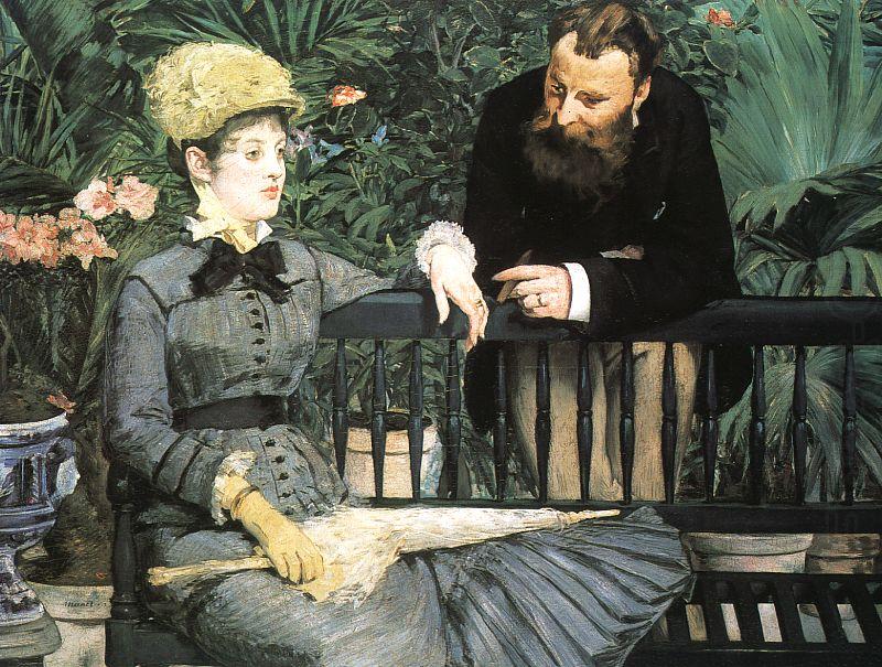 In the Conservatory, Edouard Manet